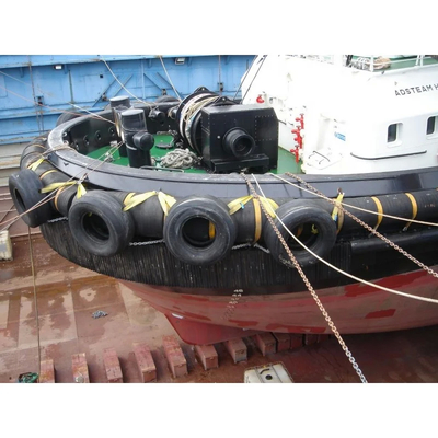 200-450mm ύψος φτερούγα για ρυμουλκούμενα σκάφη με πιστοποιημένο από PIANC και 70-85A σκληρότητα
